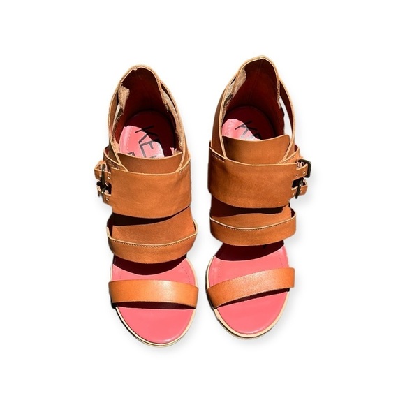 Kelsi Dagger | Gina Brown Vachetta Belted Cutout Strappy Sandals - Picture 6 of 12